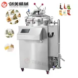 Back Pressure Esterilizador Indústria Alimentar Tinplate Latas Flexível Embalado Alimentos - Esterilizador - foodmachtech